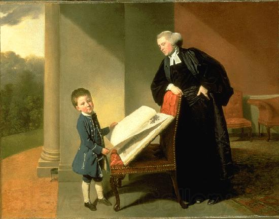 Johann Zoffany The Reverend Randall Burroughs and his son Ellis France oil painting art